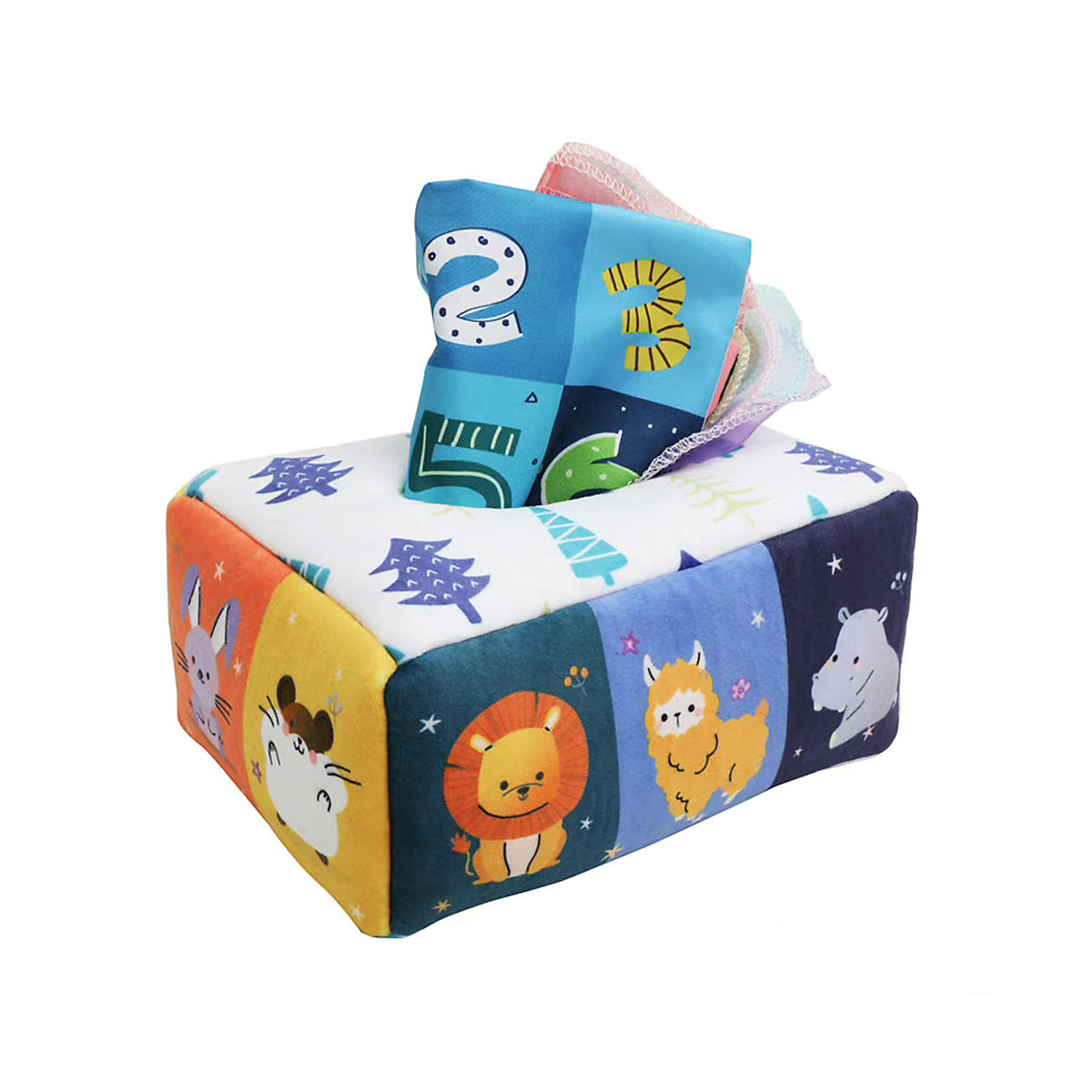 Vetaka Taschentuchbox Baby Montessori Spielzeug für Kinder