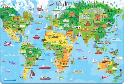 Puzzle & Buch Städte der Welt, Usborne Verlag myToys