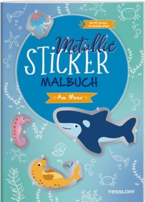 Image of Buch - Metallic-Sticker Malbuch. Am Meer