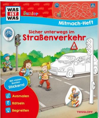 Image of Buch - WAS IST WAS Junior-Mitmachheft Sicher unterwegs im Straßenverkehr