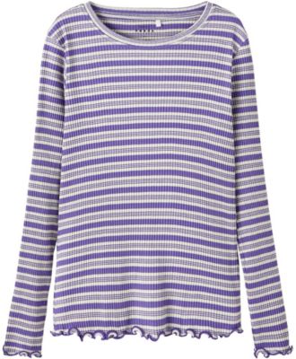 name it NKFVEMMA LS SLIM TOP BB Langarmshirts weiblich