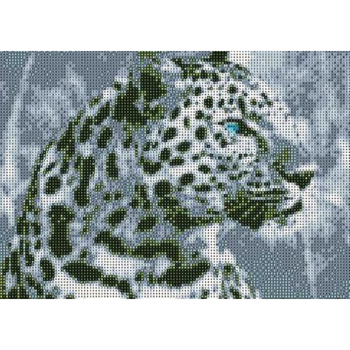 Mireta-Kreativ PB040) Diamond Painting Vollbild 30x40 mit runden Steinen „ Gepard „