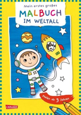 Image of Buch - Mein erstes großes Malbuch: Im Weltall