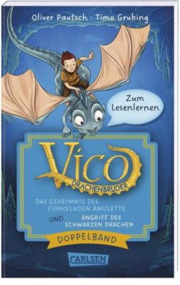 Image of Buch - Vico Drachenbruder Doppelband - Enthält die Bände: Das Geheimnis des funkelnden Amuletts (Band 1) / Angriff des schwarzen Drachen (Band 2)