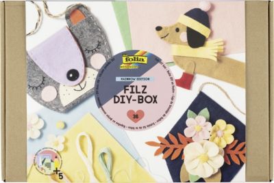 Image of Filz DIY-Box Rainbow Edition, 36-tlg. bunt