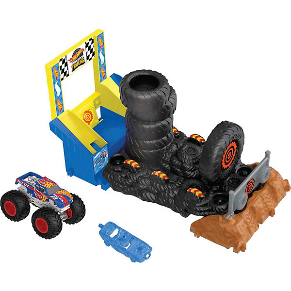 Hot Wheels Monster Trucks Arena World: Entry Challenge - Race Ace's Tire Smash Race
