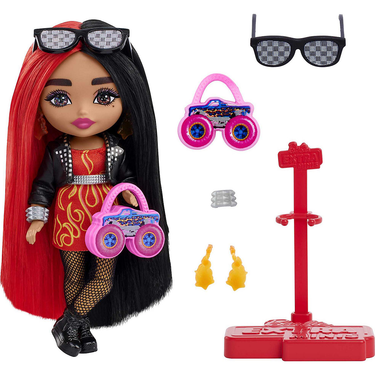 Barbie Extra Mini Doll Red/Black Hair Barbie Extra Mini Doll Red/Black Hair