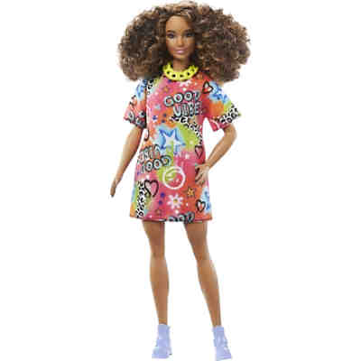 Barbie Fashionistas Puppe - Good Vibes T-Shirt Dress