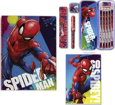 Schreibset Notizset Spider-Man 12-tlg. inkl. Metall-Etui