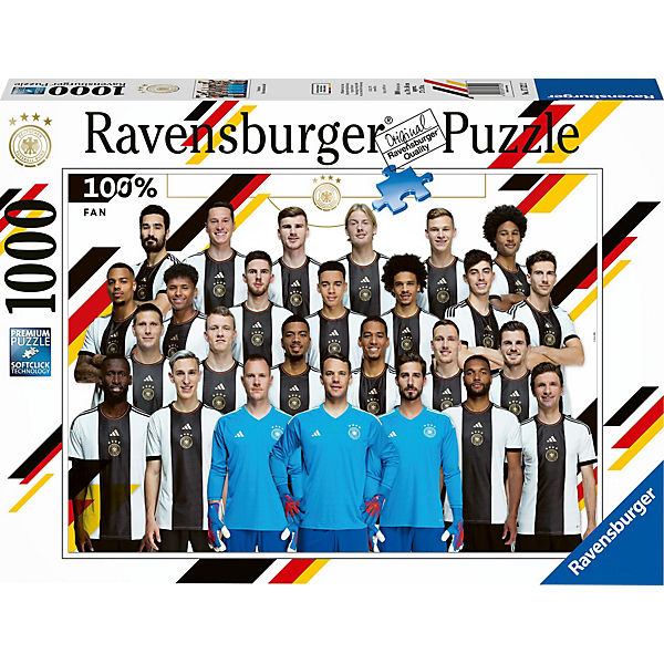 Ravensburger Puzzle 17522 - Deutsche Nationalmannschaft - 1000 Teile DFB Puzzle für Erwachsene und Kinder ab 14 Jahren