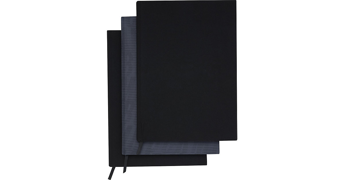 Buchumschläge Black, elastisch, 3 Stück mehrfarbig Modell 1