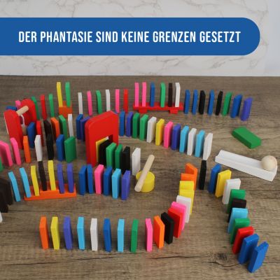 Dominosteine: 360 Domino Steine aus Holz - Spiel für Kinder - XXL ...