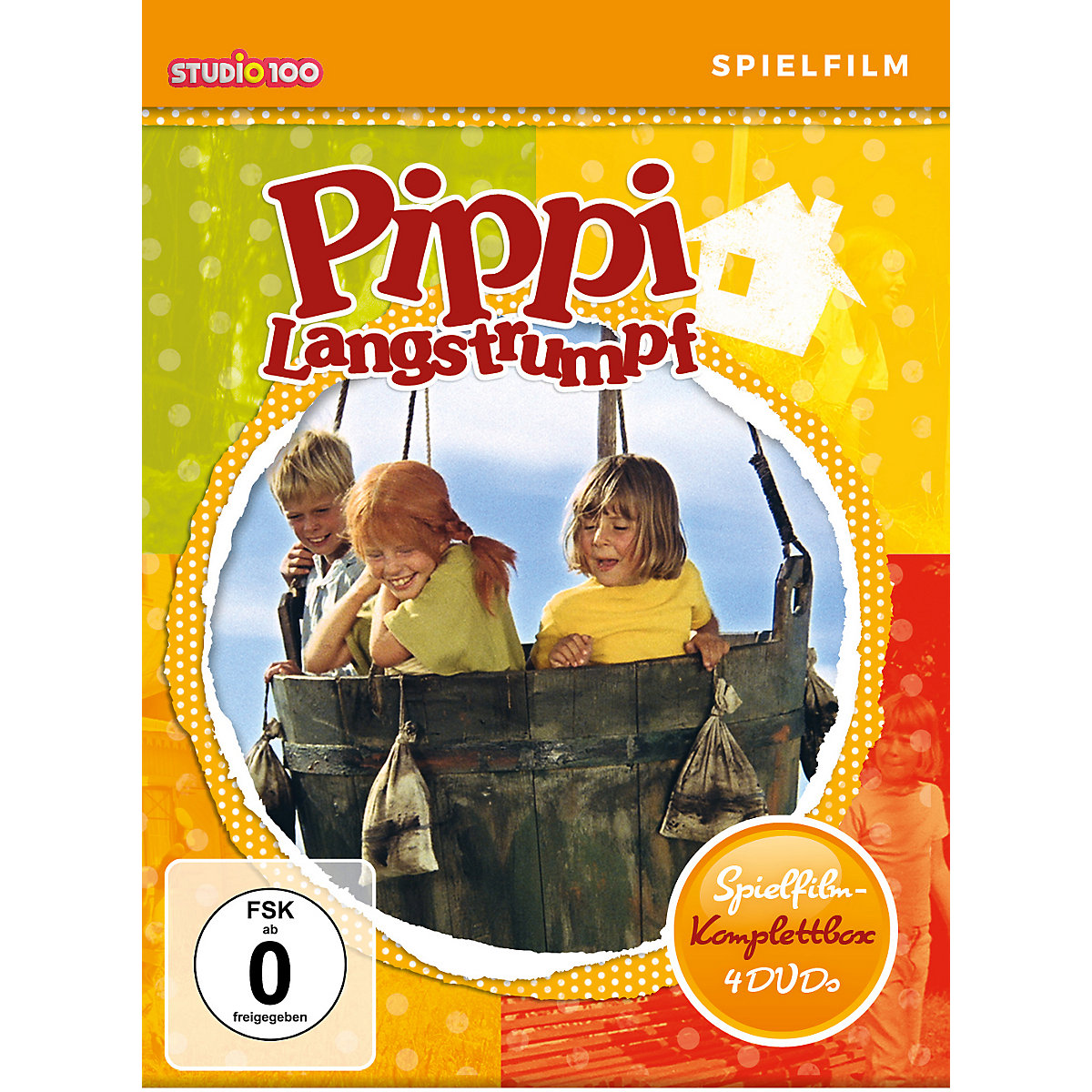 LEONINE Pippi Langstrumpf Spielfilm Komplettbox (4 DVD)