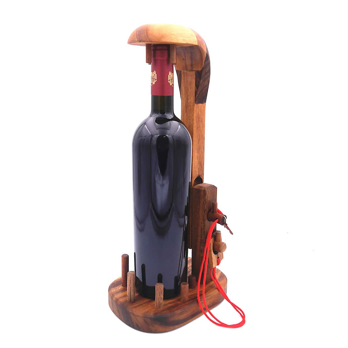 ROMBOL Bottle in a Jail knifflige kreative Geschenkverpackung für Weinflaschen