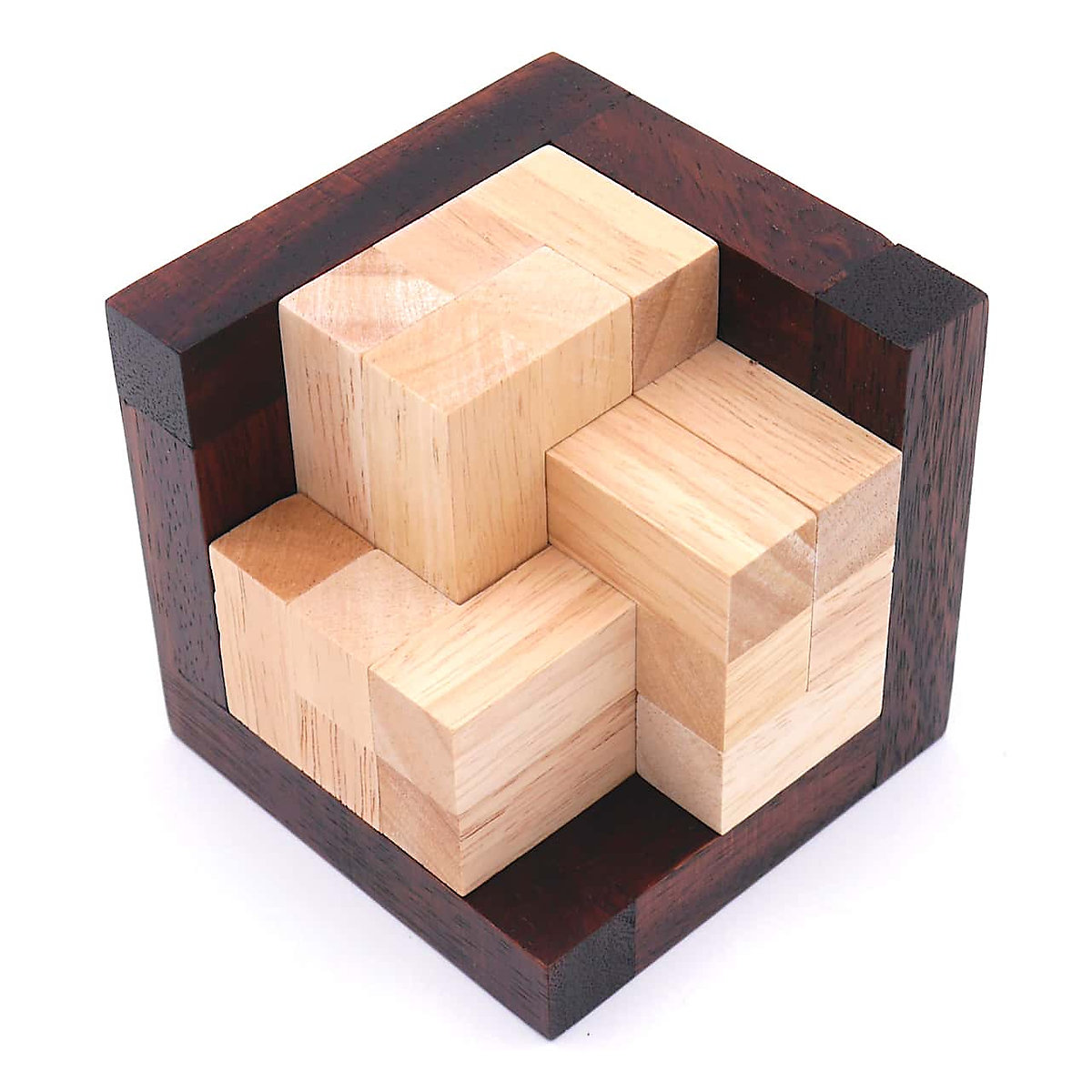 ROMBOL Open Crochet Cube ein anspruchsvolles Knobelspiel aus Holz