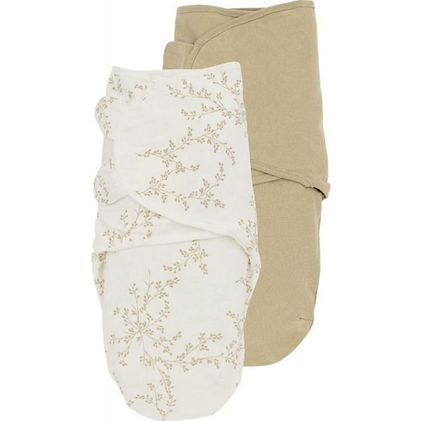 Swaddle 2-Pack 0-3 Monate Branches / uni sand