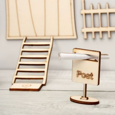 Wichtel-Schablonen Set Mit Leiter & Aufklebern - Magische Weihnachtsdeko