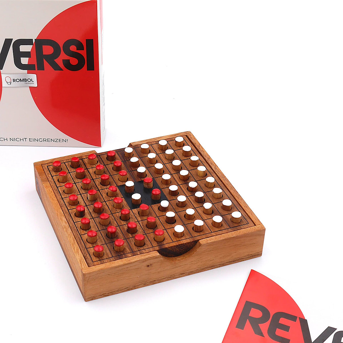ROMBOL Reversi – Interessantes Strategiespiel für 2 Personen aus edlem Holz