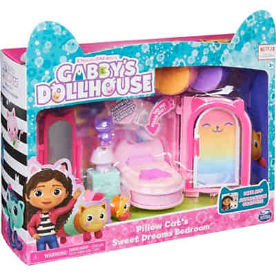 Gabby‘s Dollhouse Deluxe Raum, Zimmer mit Katzenfigur, 3 Zubehörteilen, 3 Möbelstücken und 2 Überraschungsboxen, geeignet für Kinder ab 3 Jahren