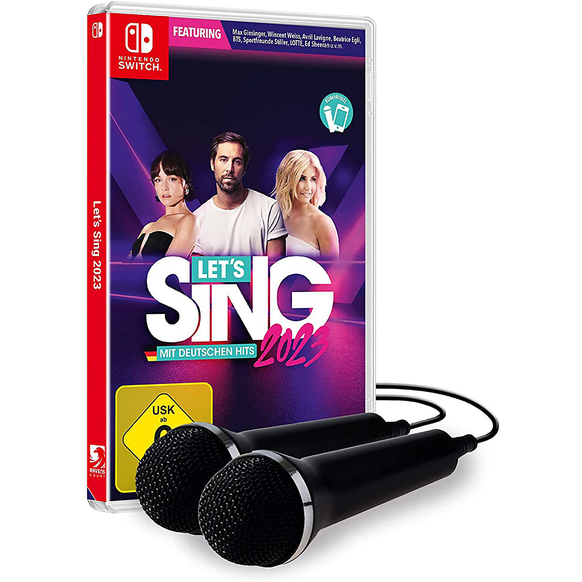Nintendo Switch Let's Sing 2023 German Version [+ 2 Mikrofone]