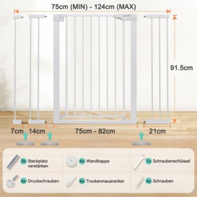 91cm extra Türschutzgitter für Kinderschutzgitter myToys