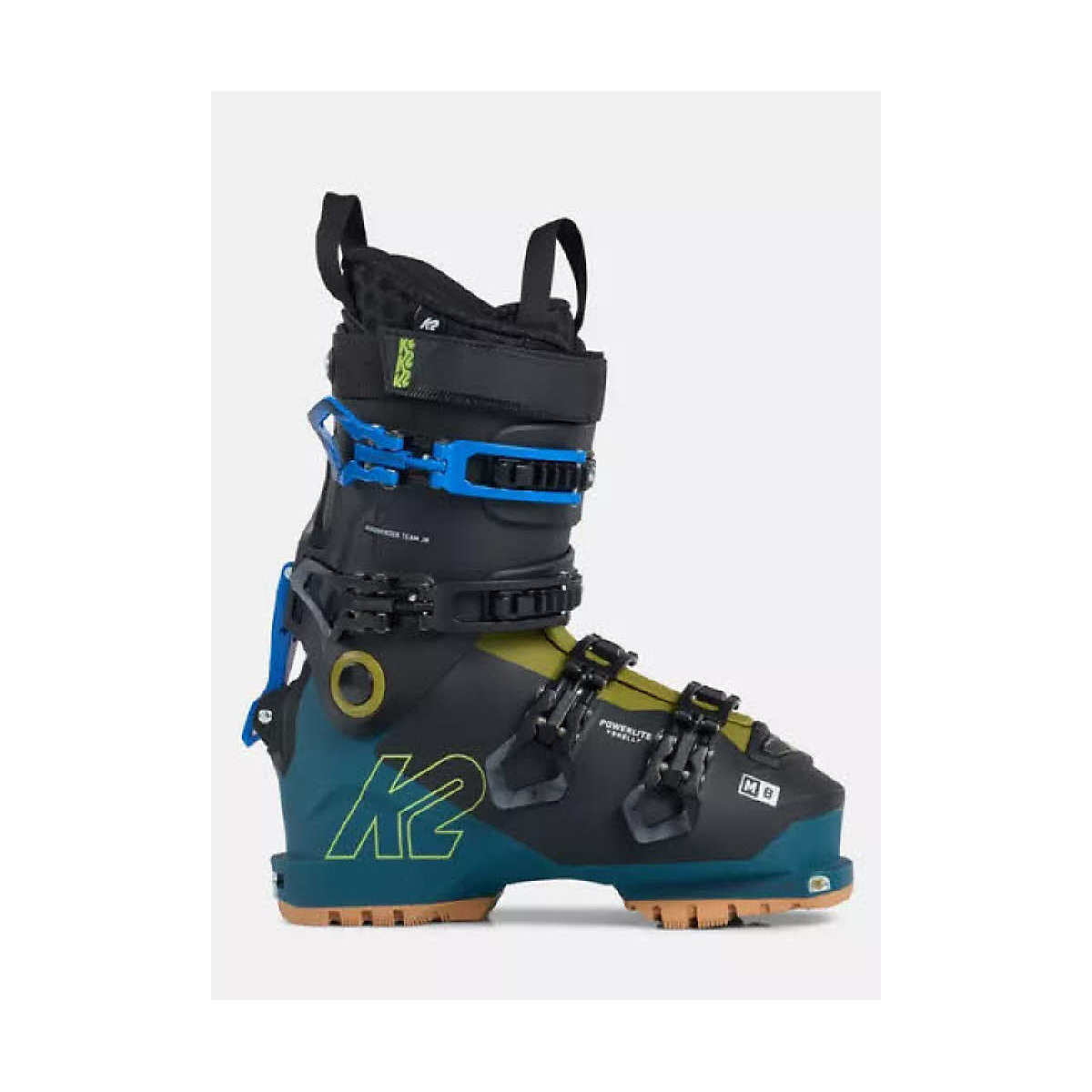 K2 Mindbender Team Jr Skischuhe Walk Modus Anpassbarer Aussenschuh Kinder Blau Skischuhe