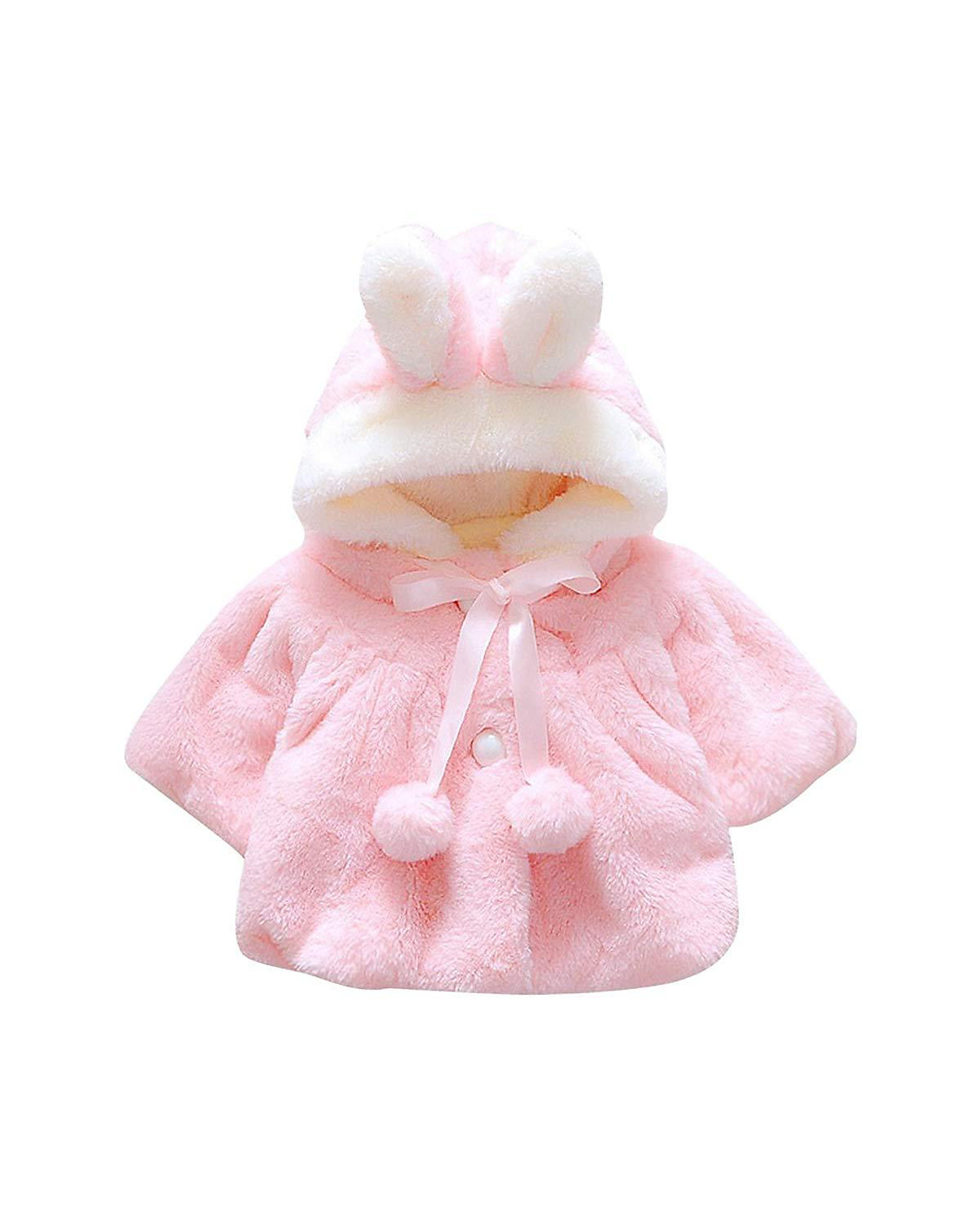 frler Hasenohren Mantel für Baby Mädchen Mäntel für Mädchen