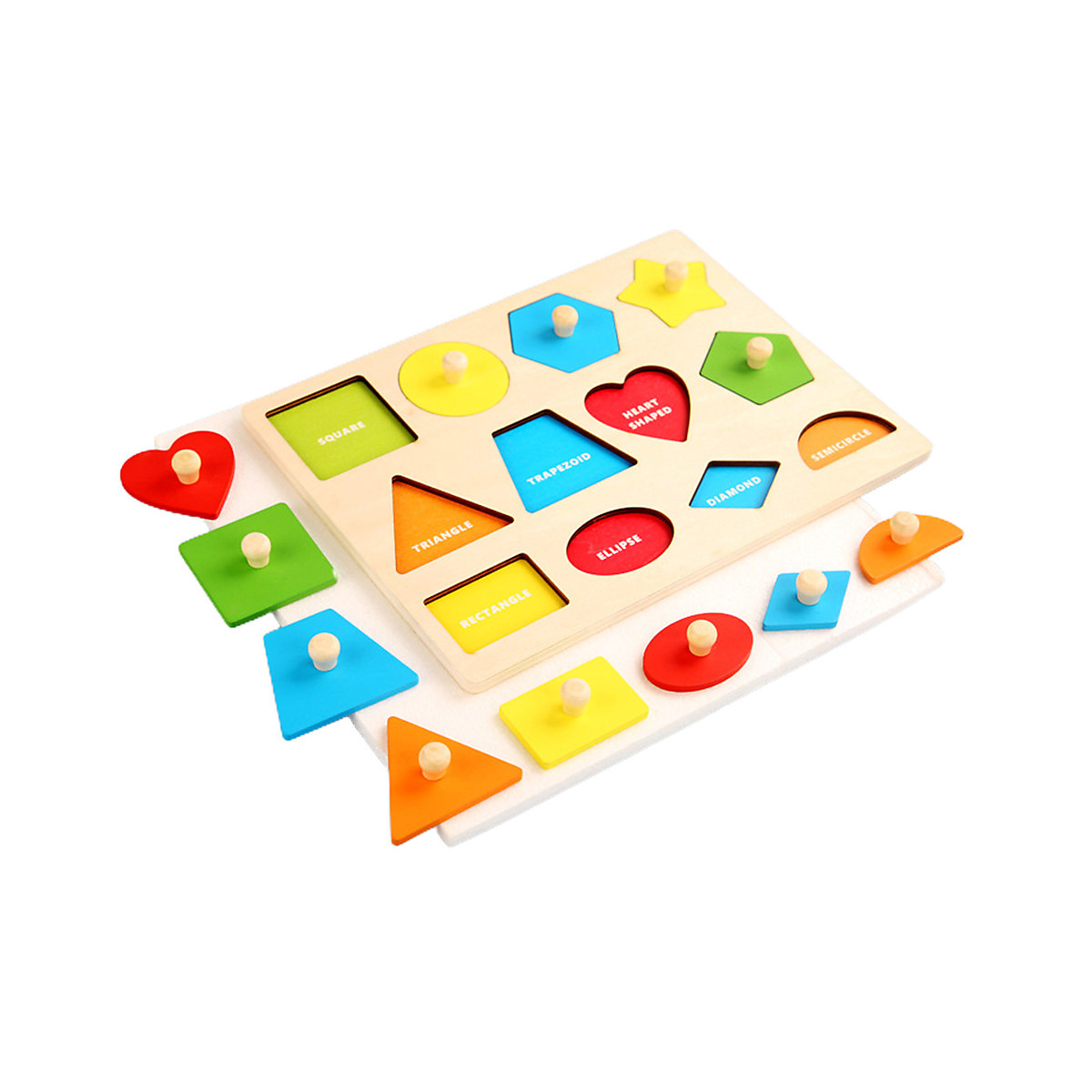 Vetaka Holzpuzzle Montessori Spielzeug für Kinder