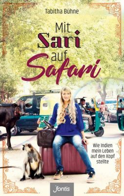 mit sari auf safari