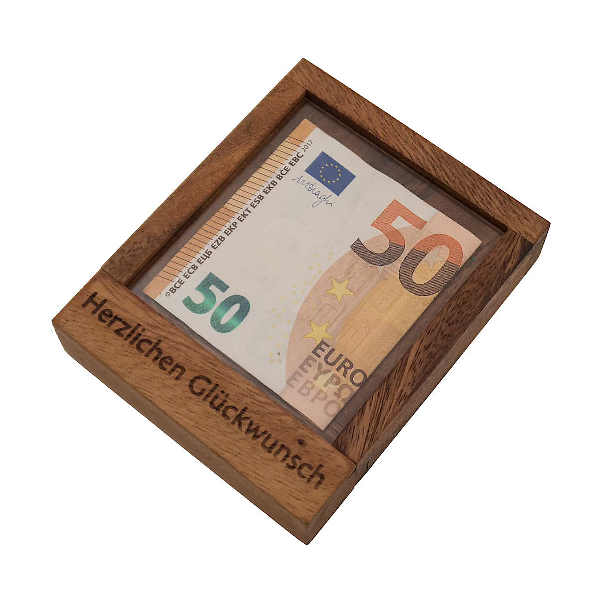 ROMBOL Pfiffiger Geldschein-Tresor – Originelle Verpackung für Geldgeschenke in Form eines Geduldsspiels