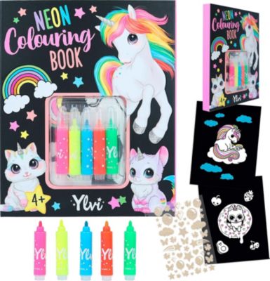 Image of Buch - Ylvi & the Minimoomis Neon-Malbuch-Set