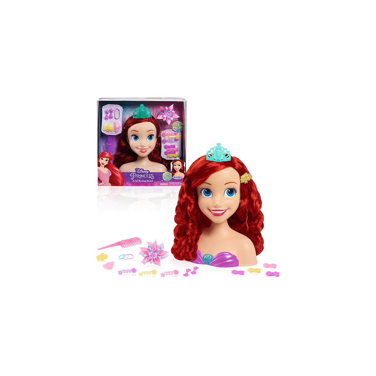 Just Play Schminkkopf Disney Princess Basic Ariel Styling Head