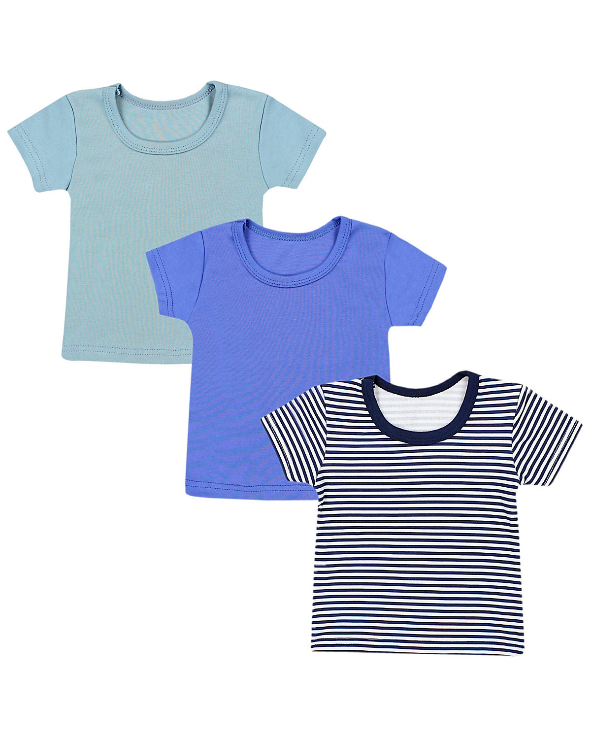 TupTam Baby Jungen Sommer Kurzarm T-Shirt 3er Pack für Jungen