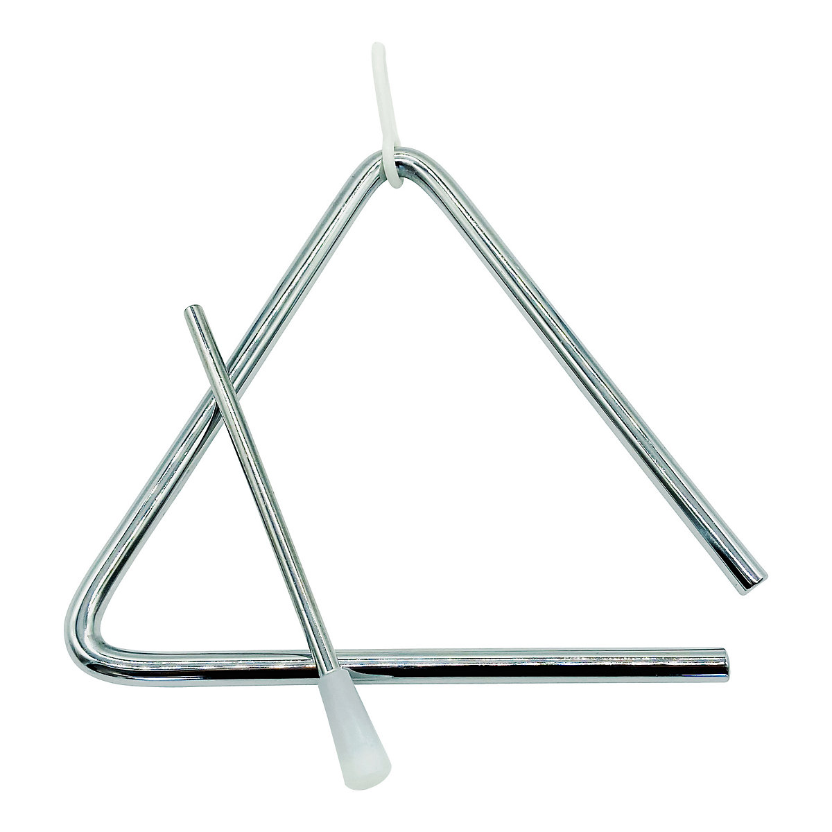 GICO Kinder Triangel aus Metall groß 15 x 15 cm mit Klöppel Schlaginstrument 3870