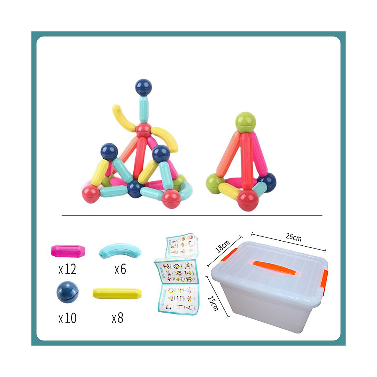 Brighten Bauklötze für Kinder Magnetische Kinderbausteine zum Zusammenbauen von Spielzeug