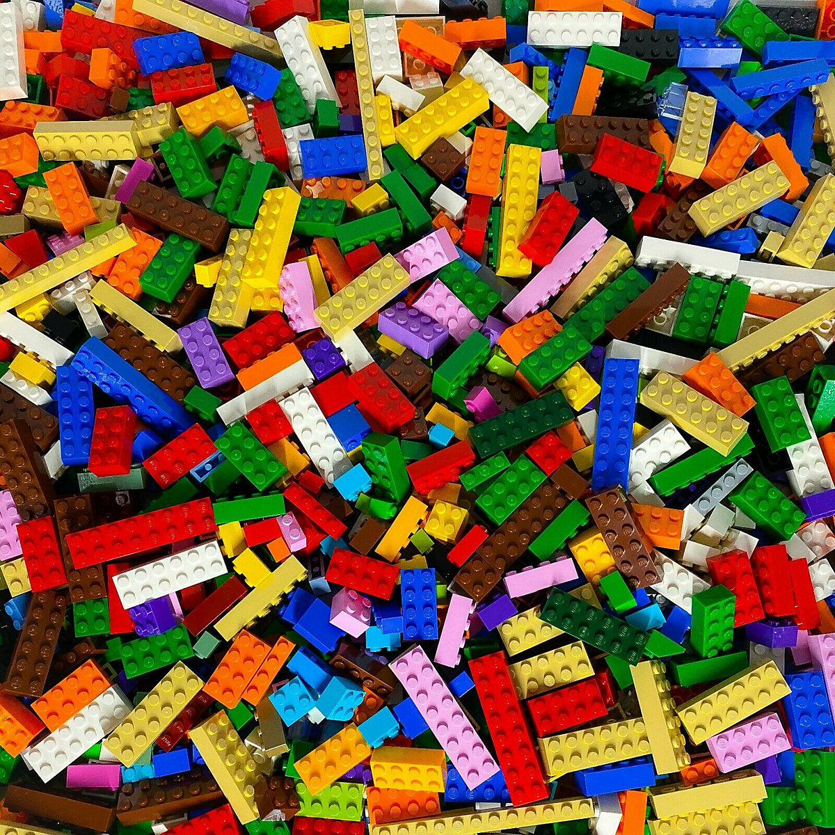 LEGO® Hochsteine Bunt gemischt 32.000 gr. ca. 20.000 Stück Colorful basic bricks mix NEU