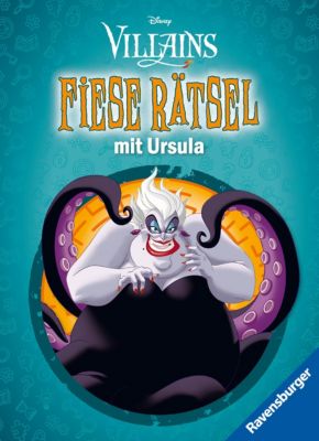Image of Buch - Ravensburger Disney Villains: Fiese Rätsel mit Ursula - Knifflige Rätsel kluge Köpfe ab 9 Jahren Kinder