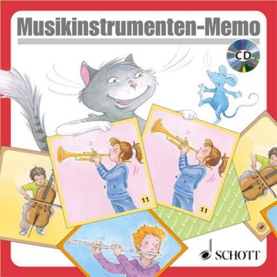Buch - Musikinstrumenten-Memo (Kinderspiel), mit Audio-CD