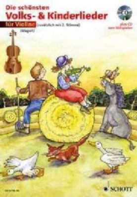 Buch - Die schnsten Volks- & Kinderlieder 1-2 Violinen, Notenausgabe mit Play-Along-CDs Kinder