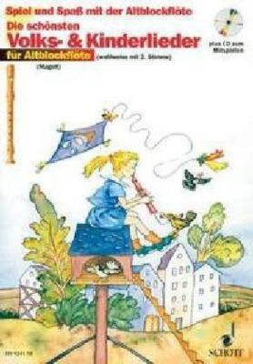 Buch - Die schnsten Volks- & Kinderlieder Altblockflte, Notenausgabe mit Play-Along-CDs Kinder