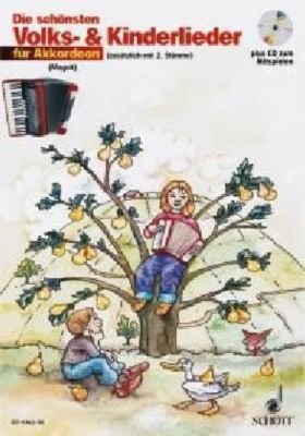 Buch - Die schnsten Volks- & Kinderlieder Akkordeon, Notenausgabe mit Play-Along-CDs Kinder