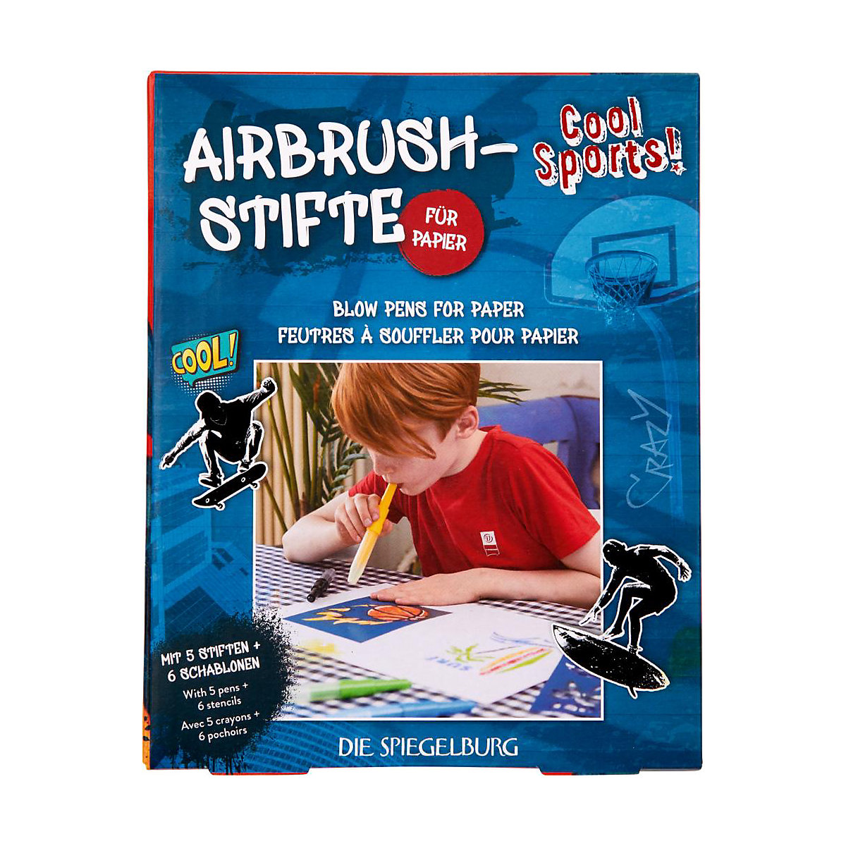 Die Spiegelburg Airbrush-Stifte für Papier Cool Sports!