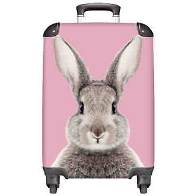 Kinderkoffer - Trolley - Reisekoffer - handgepäck - Kaninchen - rosa - Mädchen