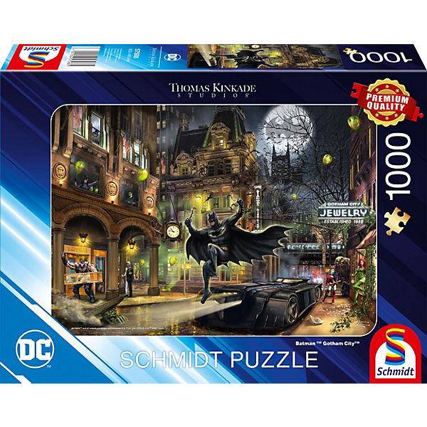 Puzzle Kinkade DC Batman Gotham City, 1.000 Teile