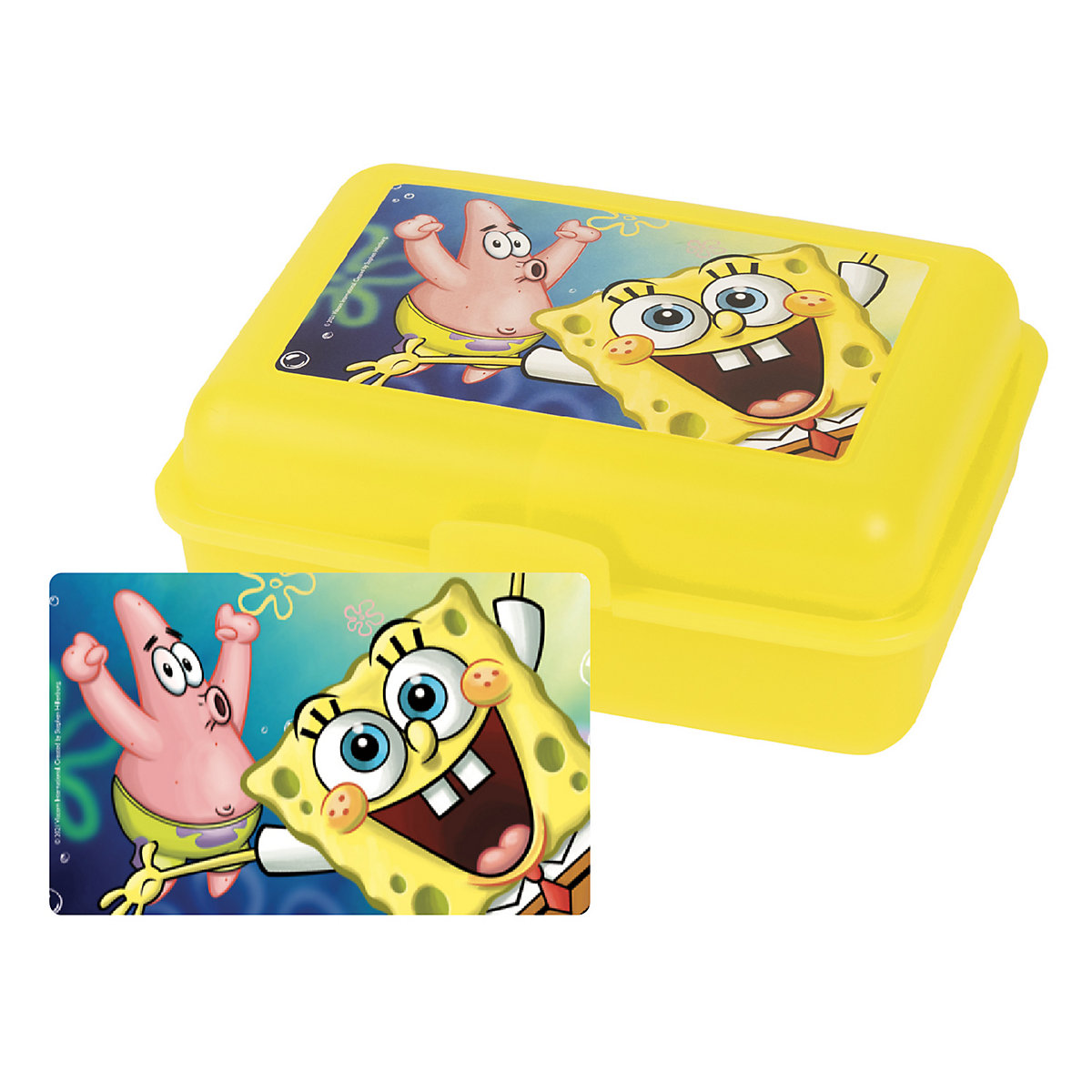 United Labels Spongebob Schwammkopf Brotdose Lunchbox Butterbrotdose mit Trennwand Brotdosen