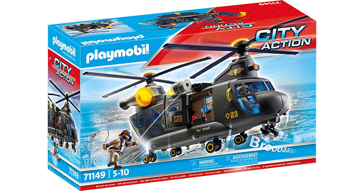 Image of 71149 City Action SWAT-Rettungshelikopter, Konstruktionsspielzeug