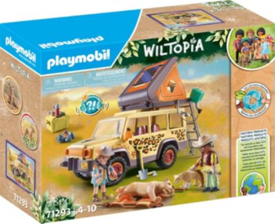 Image of 71293 Wiltopia Mit dem Geländewagen bei den Löwen, Konstruktionsspielzeug