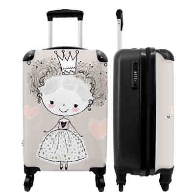 Kinderkoffer - Trolley - Reisekoffer - handgepäck - Prinzessin - Krone - Kleid