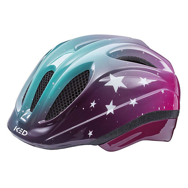 Fahrradhelm Meggy II Trend Stars pink aqua glossy  52-58