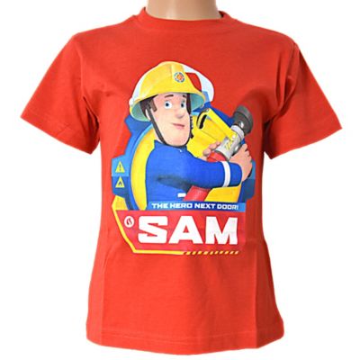 Feuerwehrmann Sam T-Shirt Für Jungen | Stay Safe Print | 100% Baumwolle | Größen 98-128